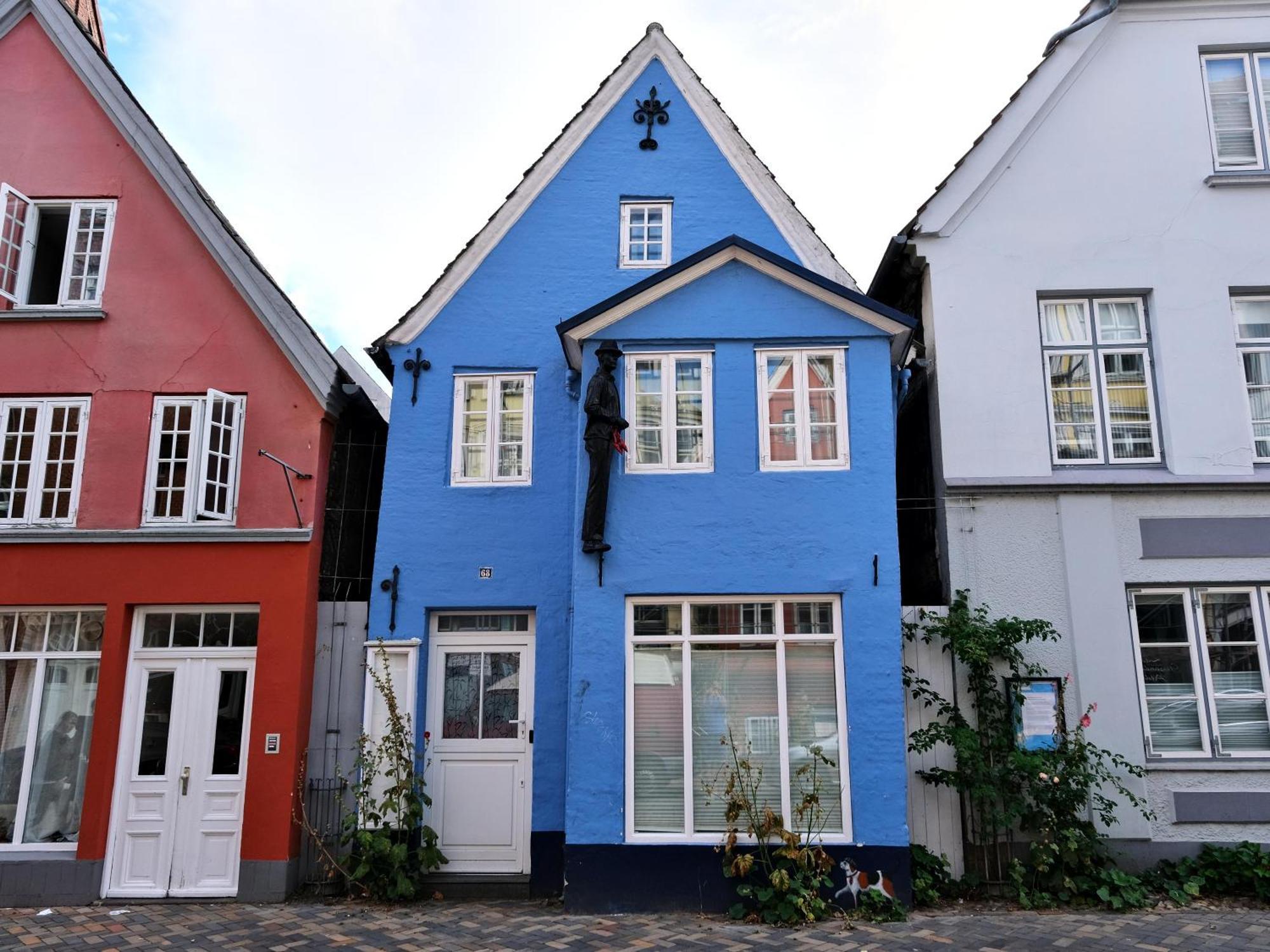 Hafenblick Ferienwohnung In Der Altstadt Mit Parkplatz Flensburg Exterior foto